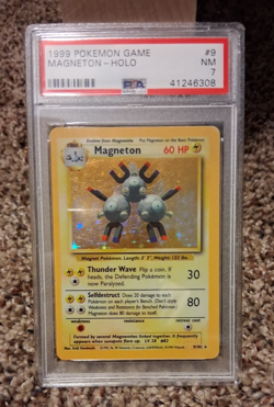 MAGNETON - PSA 7 - HOLO 1999 POKEMON BASE SET UNLIMITED #9 - Image 1