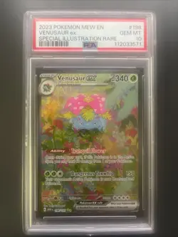 Pokemon Scarlet and Violet 151 Venusaur EX Sir #198 PSA 10 - Image 1