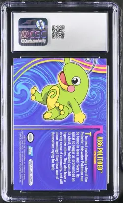 Pokemon Politoed 186 Silver Foil Topps Johto League Champions - CGC 9 - Image 2