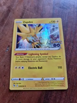 Pokemon Go Zapdos 029/078 Holo Rare - Image 1