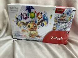 Pokemon TCG Prismatic Evolutions ETB with Booster Bundle Costco 2-Pack Sealed - Image 1