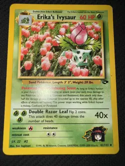 Pokemon TCG Erika's Ivysaur Gym Challenge 41 Regular 1st Edition Uncommon - Image 1