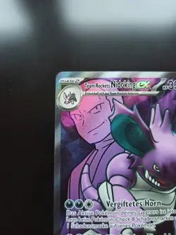 Team Rockets Nidoking ex DRI 216/182 Ewige Rivalen Pokemon Pack Frisch Rocket - Image 3