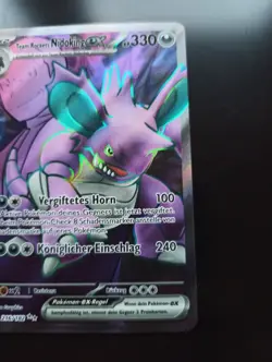 Team Rockets Nidoking ex DRI 216/182 Ewige Rivalen Pokemon Pack Frisch Rocket - Image 5