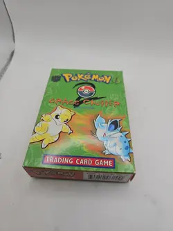 Vintage Pokemon TCG Base Set 2 - Grass Chopper Theme Deck - EMPTY Display Box - Image 1