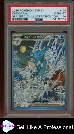 KINGDRA EX SFA SPECI4L ILL COLL POKEMON SVP EN-SV BLCK STR PRM 2024 131 PSA 10 - Image 1