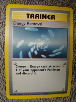 Pokemon Base Set 4th Print 1999-2000 Energy Removal NM - Image 1