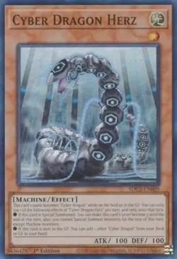 Cyber Dragon Herz - SDCS-EN009 - Super Rare - 1st Edition - Lightly Played - Image 1