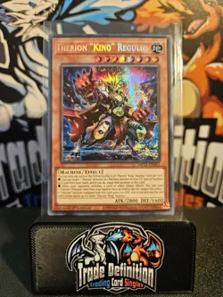 MP23-EN063 Therion "King" Regulus Prismatic Secret Rare 1st Edition NM YuGiOh - Image 1