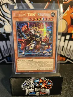 MP23-EN063 Therion "King" Regulus Prismatic Secret Rare 1st Edition NM YuGiOh - Image 2