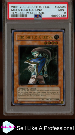 MID SHIELD GARDNA YU-GI-OH! HOLO THE LOST MILLENNIUM EN024 2005 EN PSA 9 - Image 1