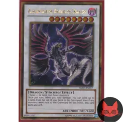 Yugioh Blackfeather Darkrage Dragon PGLD-EN017 Gold Secret Rare NM - Image 1