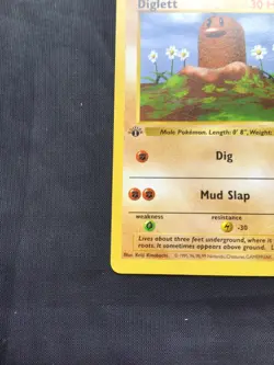 Pokemon Cards: Base Set 1st Edition Common: Diglett 47/102 - Image 5