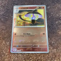 Lampent 017/086 Masterball Reverse Holo Pokemon Card TCG NM White Flare - Image 1