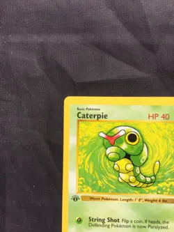 Pokemon Cards: Base Set 1st Edition Common: Caterpie 45/102 - Image 2