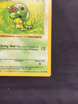 Pokemon Cards: Base Set 1st Edition Common: Caterpie 45/102 - Image 4