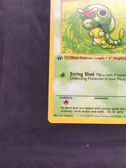 Pokemon Cards: Base Set 1st Edition Common: Caterpie 45/102 - Image 5