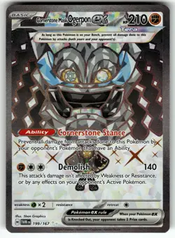 Cornerstone Mask Ogerpon ex - 199/167 SV06: Twilight Masquerade NM Pokemon Card - Image 1