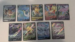 Pokemon Gem Pack Vol. 2 CBB2C Complete Set Of 9 Eeveelution V Cards - NM! - Image 1