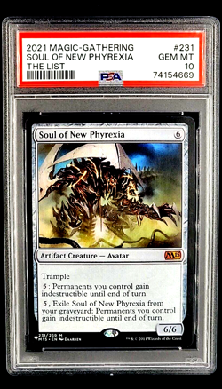 2021 Magic the Gathering M15 Soul of New Phyrexia Mythic List Card PSA 10 POP 1 - Image 1