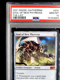 2021 Magic the Gathering M15 Soul of New Phyrexia Mythic List Card PSA 10 POP 1 - Image 5