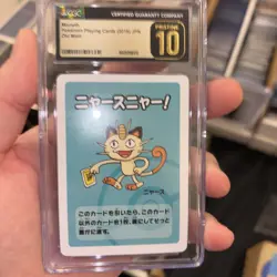 CGC Pristine 10 Meowth Old Maid 2019 Japanese Pokemon Card - Image 1