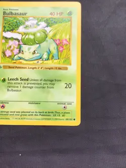 Pokemon Cards: Base Set 1st Edition Common: Bulbasaur 44/102 - Image 4