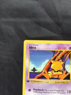 Pokemon Cards: Base Set 1st Edition Common: Abra 43/102 - Image 2