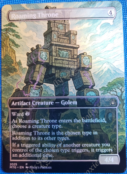 Roaming Throne FOIL Proxy Card with Custom Art Design - Image 1