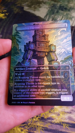Roaming Throne FOIL Proxy Card with Custom Art Design - Image 2