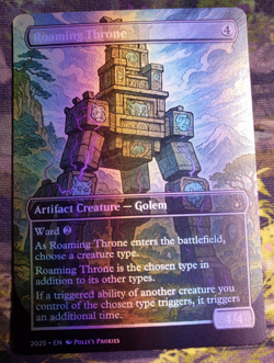 Roaming Throne FOIL Proxy Card with Custom Art Design - Image 5