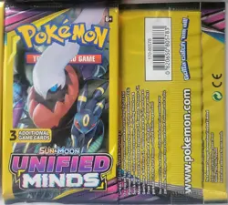 Pokemon Sun & Moon Unified Minds 23x 3-Card Booster Packs 2019 Sealed - Image 3