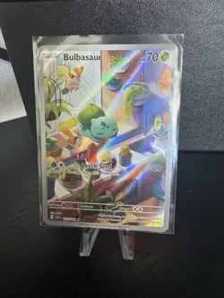 Pokemon Card TCG Bulbasaur Stellar Crown Illustration Rare 143/142 - Image 1