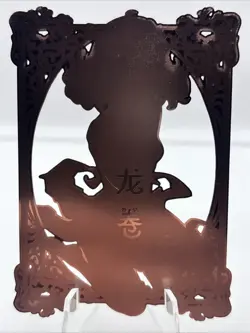 ❤TATSUMAKI Goddess Story Anime Waifu Gold METAL Card - Image 2