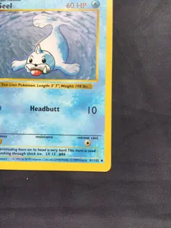Pokemon Cards: Base Set 1st Edition Uncommon: Seel 41/102 - Image 4