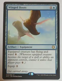 MTG / Winged Boots / AFC / #020 / Regular / Rare / NM Magic The Gathering Card - Image 1