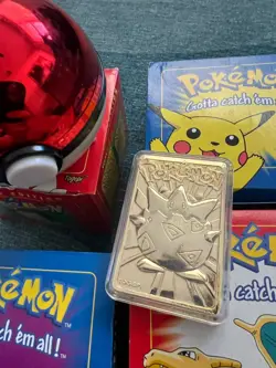 Lot of 6 - 23K Gold Plated Pokemon Trading Cards 1999 Burger King - Image 2