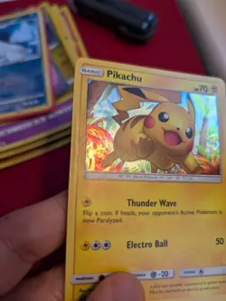 Pokemon Sun & Moon Black Star Promo Holo Card: Pikachu SM76 Great Condition - Image 5