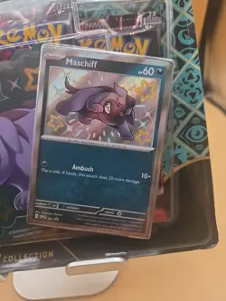 Pokemon TCG Paldean Fates Tech Sticker Collection Maschiff new sealed card game - Image 2