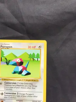 Pokemon Cards: Base Set 1st Edition Uncommon: Porygon 39/102 - Image 3