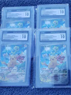 CGC 10 GEM MINT Pikachu 001/SV-P Promo Pokemon Card CHINESE Scarlet & Violet! - Image 3