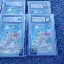 CGC 10 GEM MINT Pikachu 001/SV-P Promo Pokemon Card CHINESE Scarlet & Violet! - Image 4