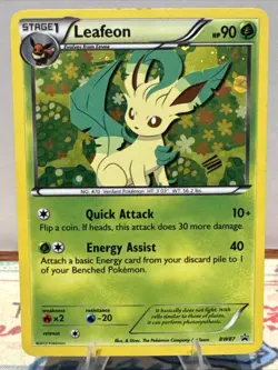 Leafeon BW87 Holo Black White Promo Card - Image 1