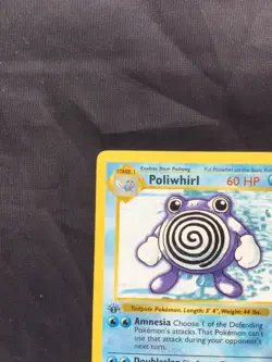 Pokemon Cards: Base Set 1st Edition Uncommon: Poliwhirl 38/102 - Image 2