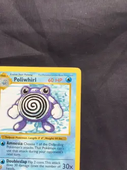 Pokemon Cards: Base Set 1st Edition Uncommon: Poliwhirl 38/102 - Image 3