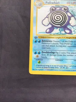 Pokemon Cards: Base Set 1st Edition Uncommon: Poliwhirl 38/102 - Image 5