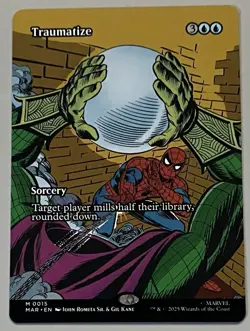 MTG Marvel Universe Traumatize Sorcery MYTHIC REGULAR #0015 - Image 1