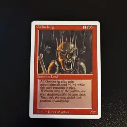 Goblin King HP x1 Revised 3rd Edition MTG Magic the Gathering 1x - Image 1