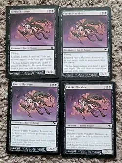 4x NM Faerie Macabre Shadowmoor MM X4 (Playset) MTG Magic Various Sets - Image 1
