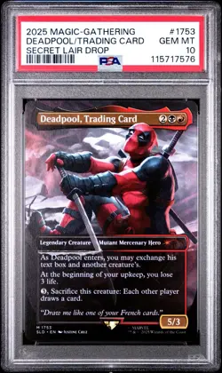 DEADPOOL SECRET LAIR DROP PSA 10 2025 MAGIC THE GATHERING #1753 MTG REG - Image 1